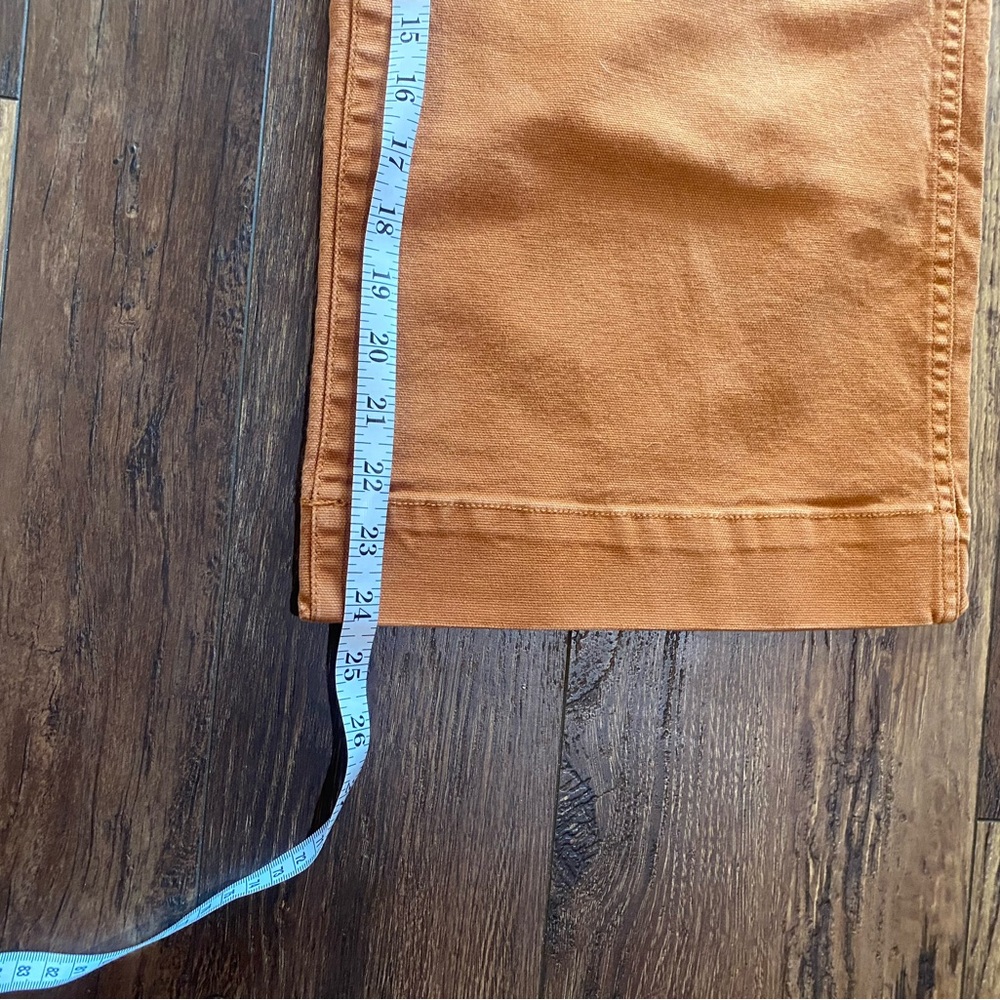 Madewell Burnt Orange High-Rise Jeans - Picture 6 of 9
